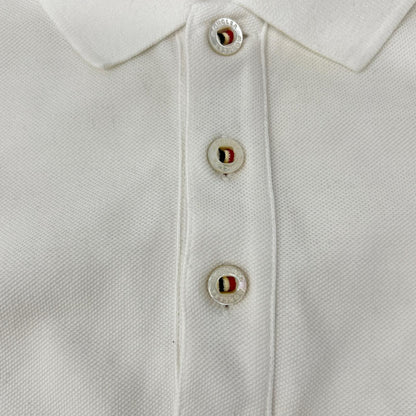 MONCLER White Polo Size S