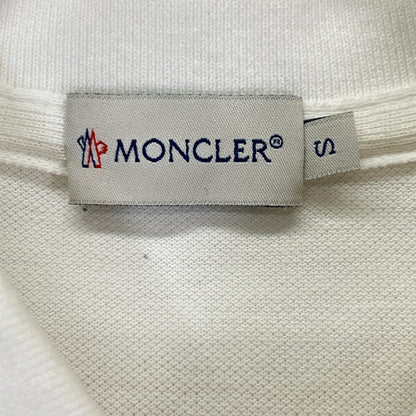 MONCLER White Polo Size S