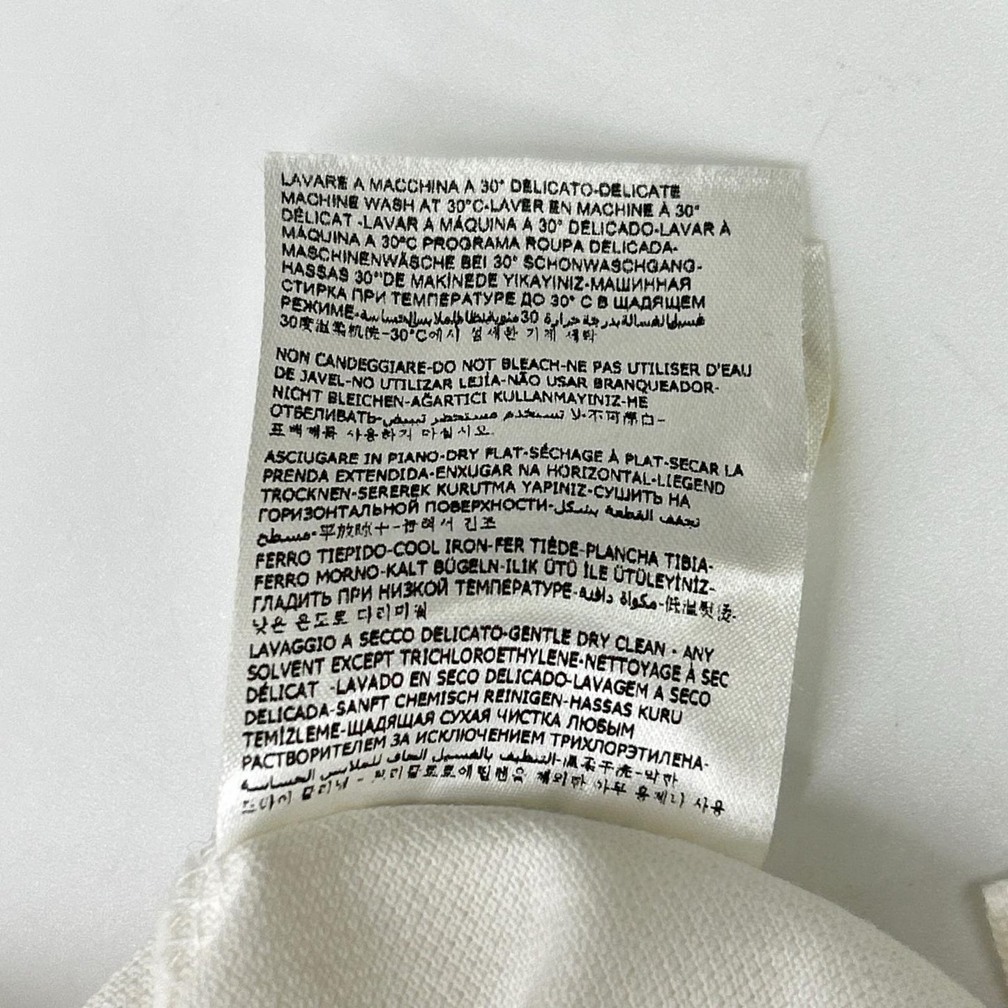 MONCLER White Polo Size S