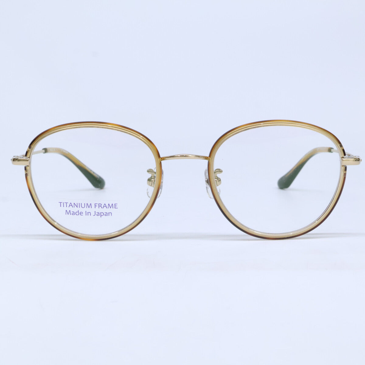 VIKTOR&ROLF Boston Shape Eyewear Gold/Brown Size 49X21 145