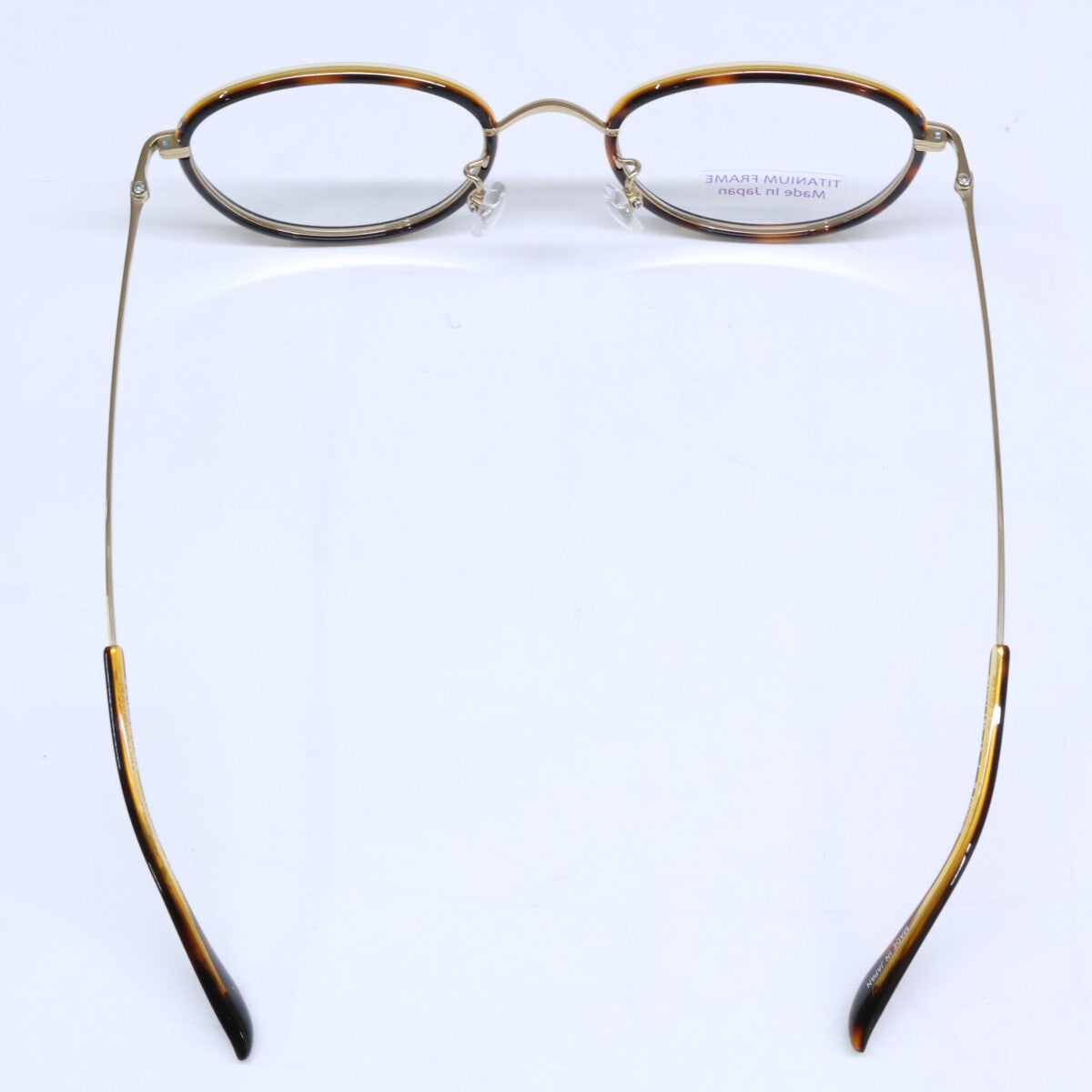 VIKTOR&ROLF Boston Shape Eyewear Gold/Brown Size 49X21 145