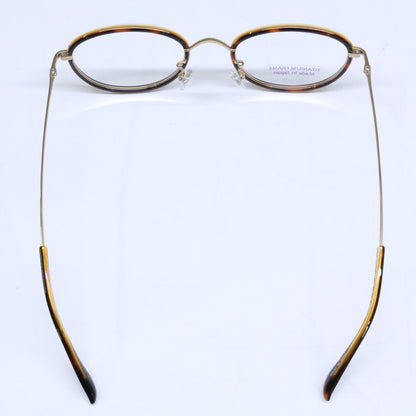 VIKTOR&ROLF Boston Shape Eyewear Gold/Brown Size 49X21 145