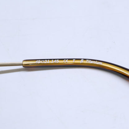 VIKTOR&ROLF Boston Shape Eyewear Gold/Brown Size 49X21 145