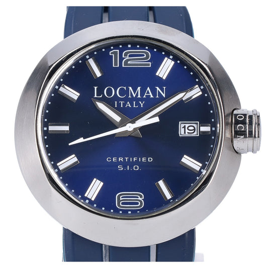 LOCMAN Change One Round Quartz Watch Navy/Silver