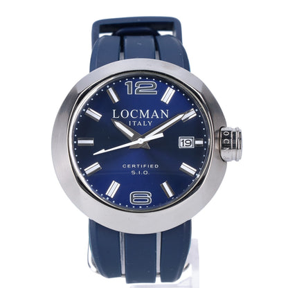 LOCMAN Change One Round Quartz Watch Navy/Silver