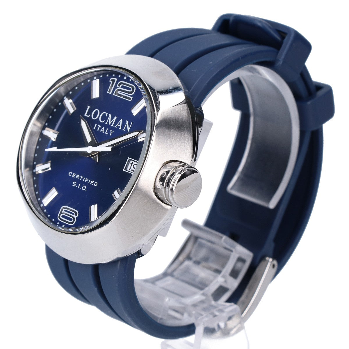 LOCMAN Change One Round Quartz Watch Navy/Silver