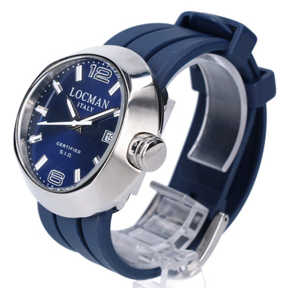 LOCMAN Change One Round Quartz Watch Navy/Silver