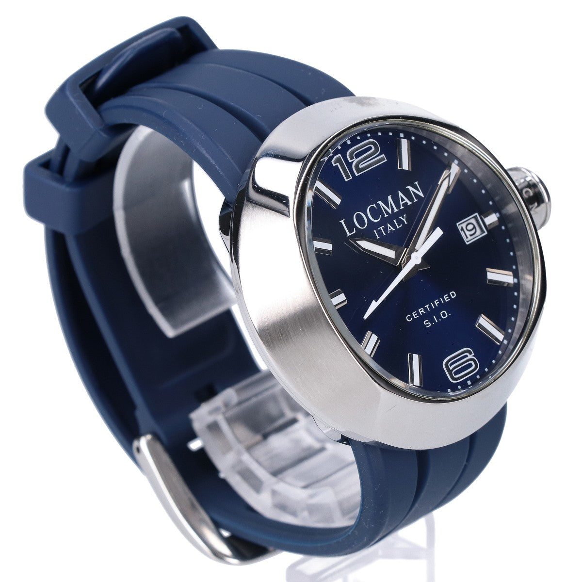 LOCMAN Change One Round Quartz Watch Navy/Silver