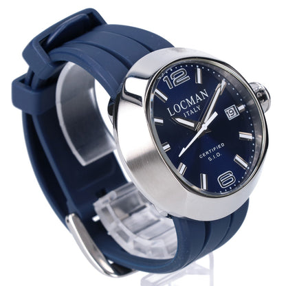 LOCMAN Change One Round Quartz Watch Navy/Silver