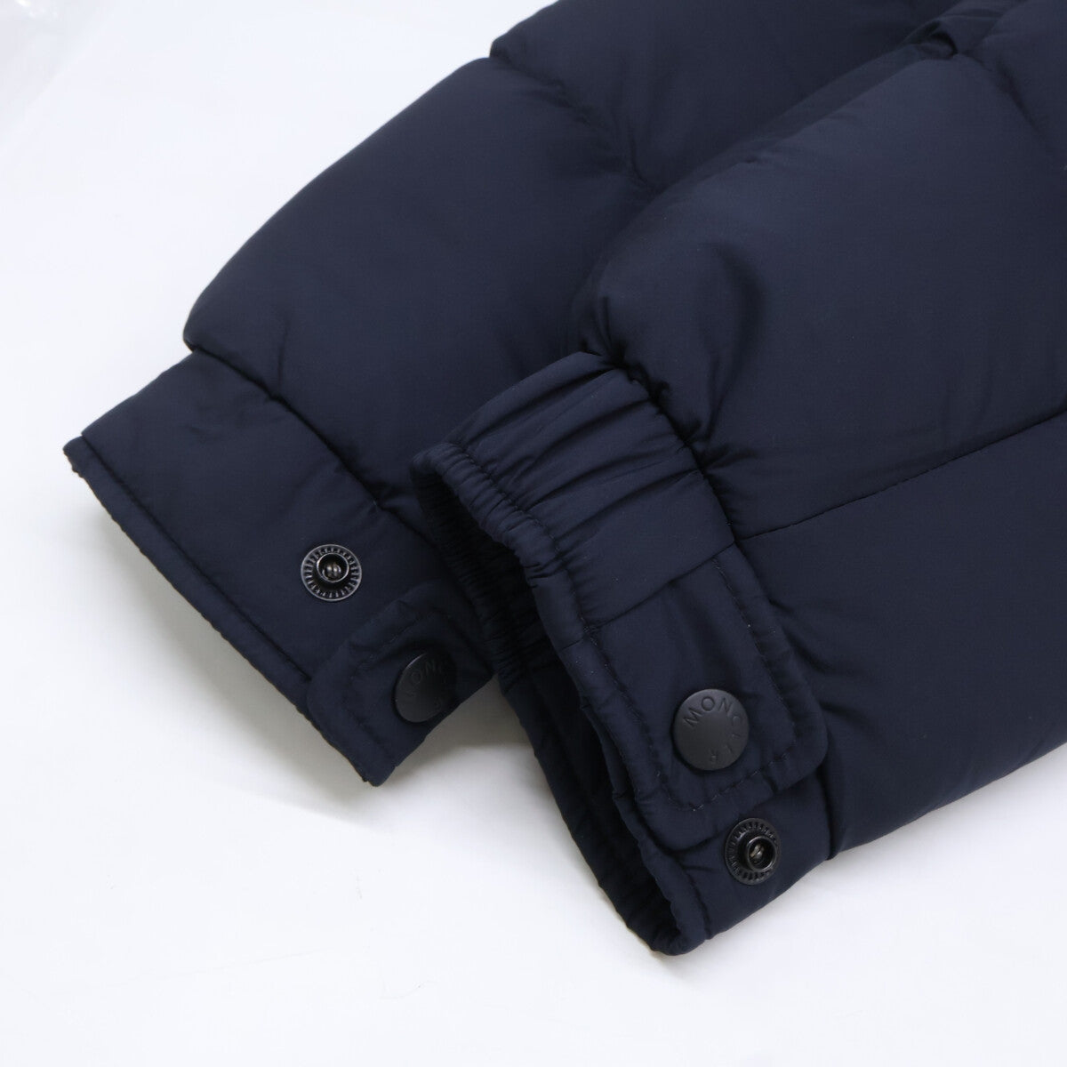 MONCLER MAURES Hooded Nylon Down Jacket Navy Size 2