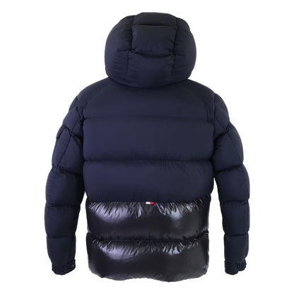 MONCLER MAURES Hooded Nylon Down Jacket Navy Size 2
