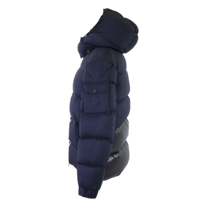 MONCLER MAURES Hooded Nylon Down Jacket Navy Size 2