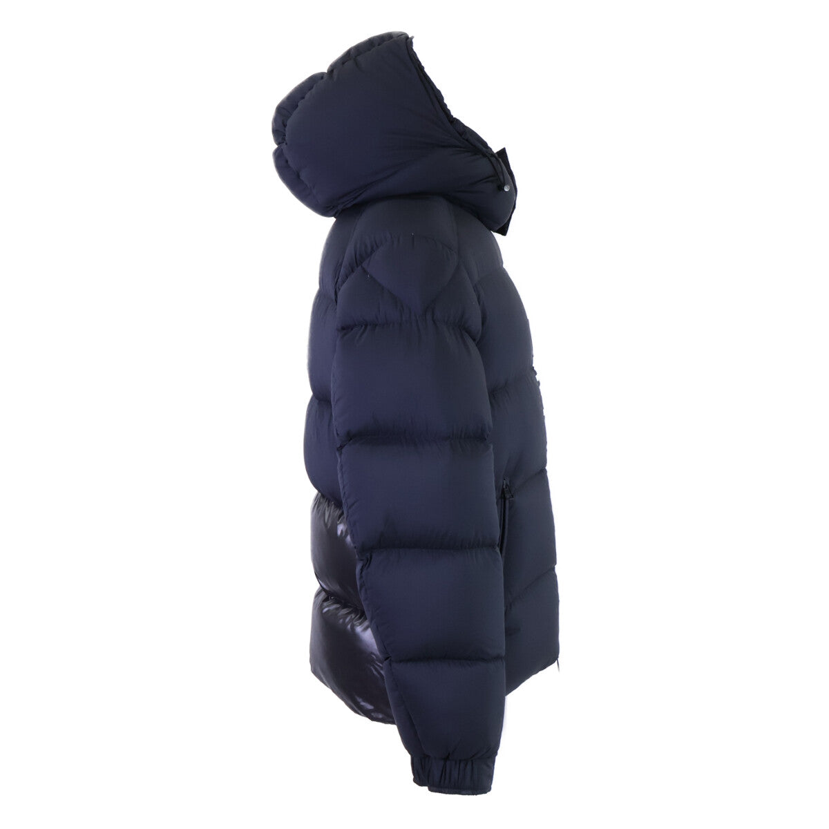 MONCLER MAURES Hooded Nylon Down Jacket Navy Size 2