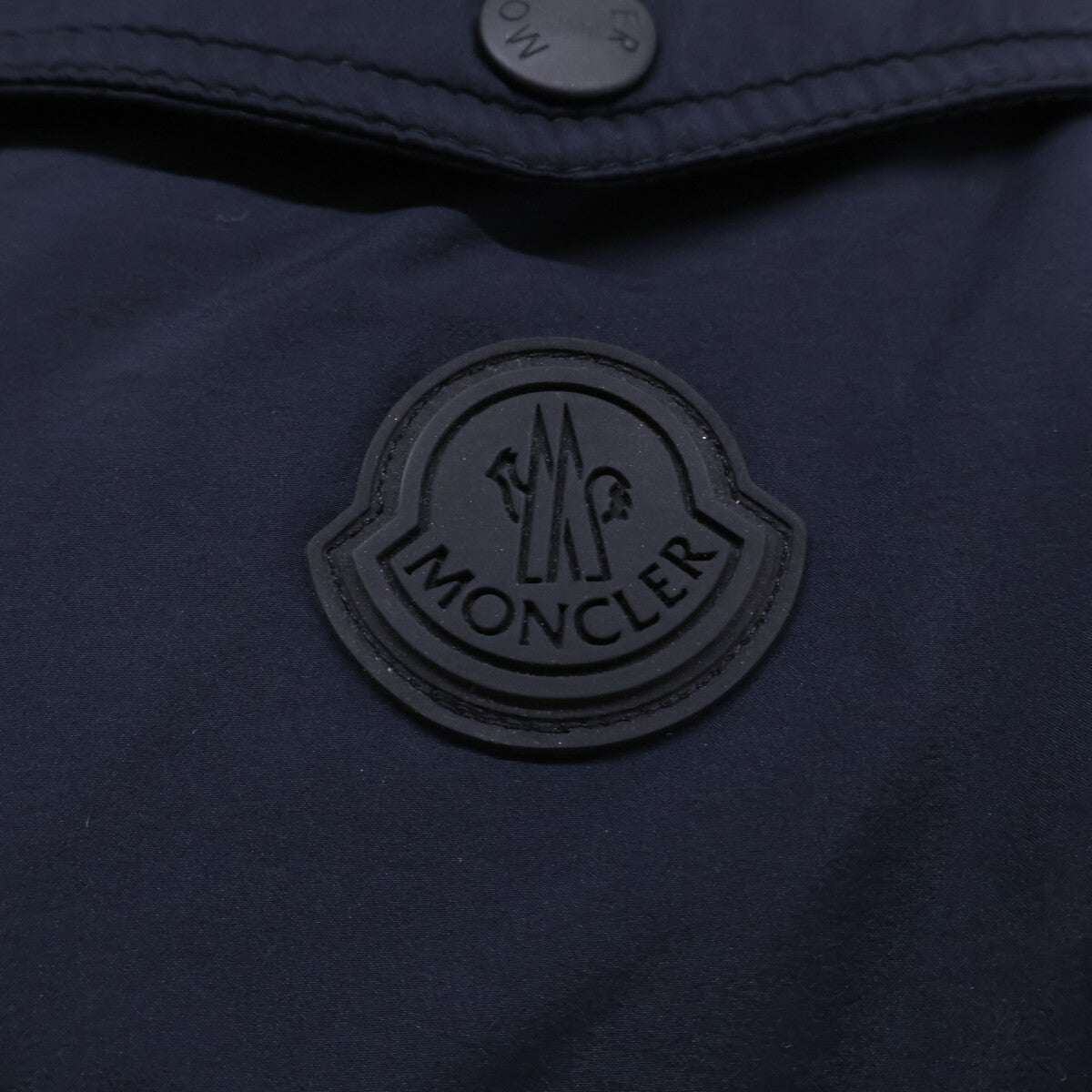 MONCLER MAURES Hooded Nylon Down Jacket Navy Size 2