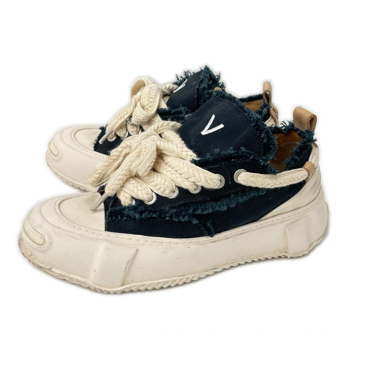 VALABASAS VISION Canvas Sneakers Black Size 8