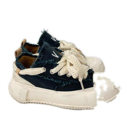 VALABASAS VISION Canvas Sneakers Black Size 8