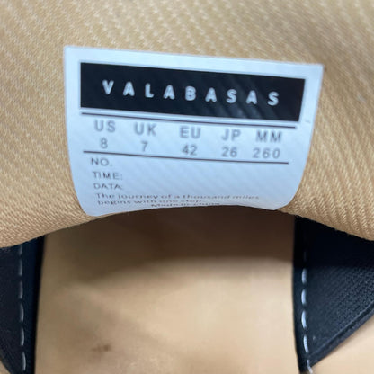 VALABASAS VISION Canvas Sneakers Black Size 8