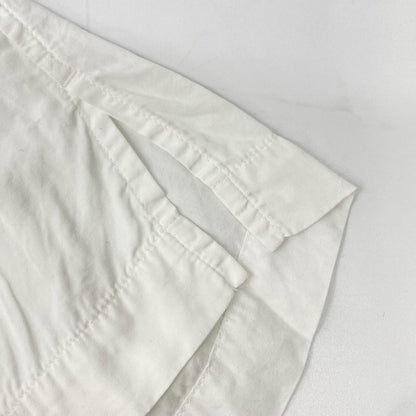 ISSEY MIYAKE Stitch Open Collar Short Shirt White Size 1