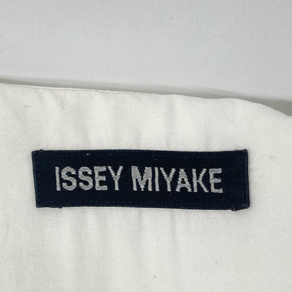 ISSEY MIYAKE Stitch Open Collar Short Shirt White Size 1