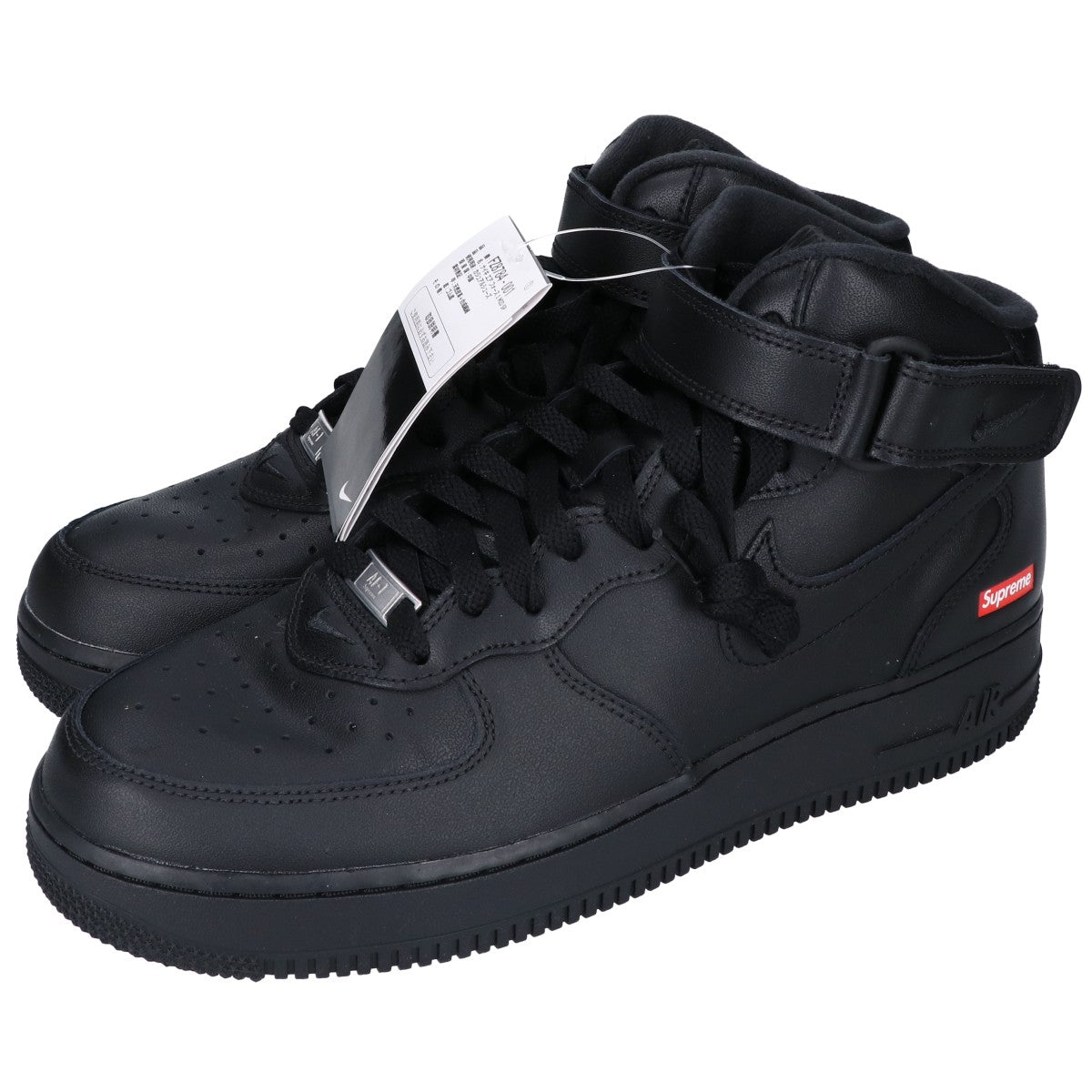 NIKE Air Force 1 Mid SP Supreme Sneakers Black Size 9.5