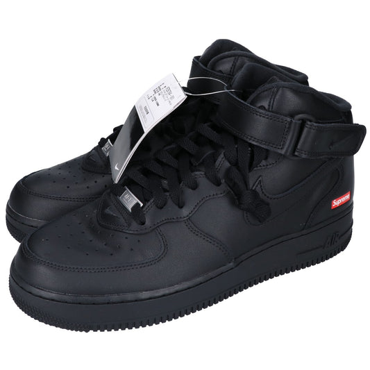 NIKE Air Force 1 Mid SP Supreme Sneakers Black Size 9.5