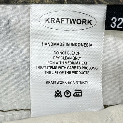 KRAFTWORK Real Camo Cargo Pants Green Size 34