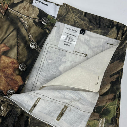 KRAFTWORK Real Camo Cargo Pants Green Size 34