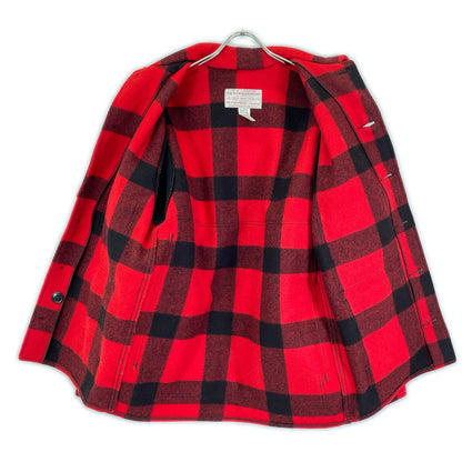 FILSON Red Black Check Double Cruiser Jacket Size 38