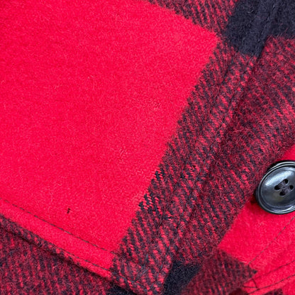 FILSON Red Black Check Double Cruiser Jacket Size 38
