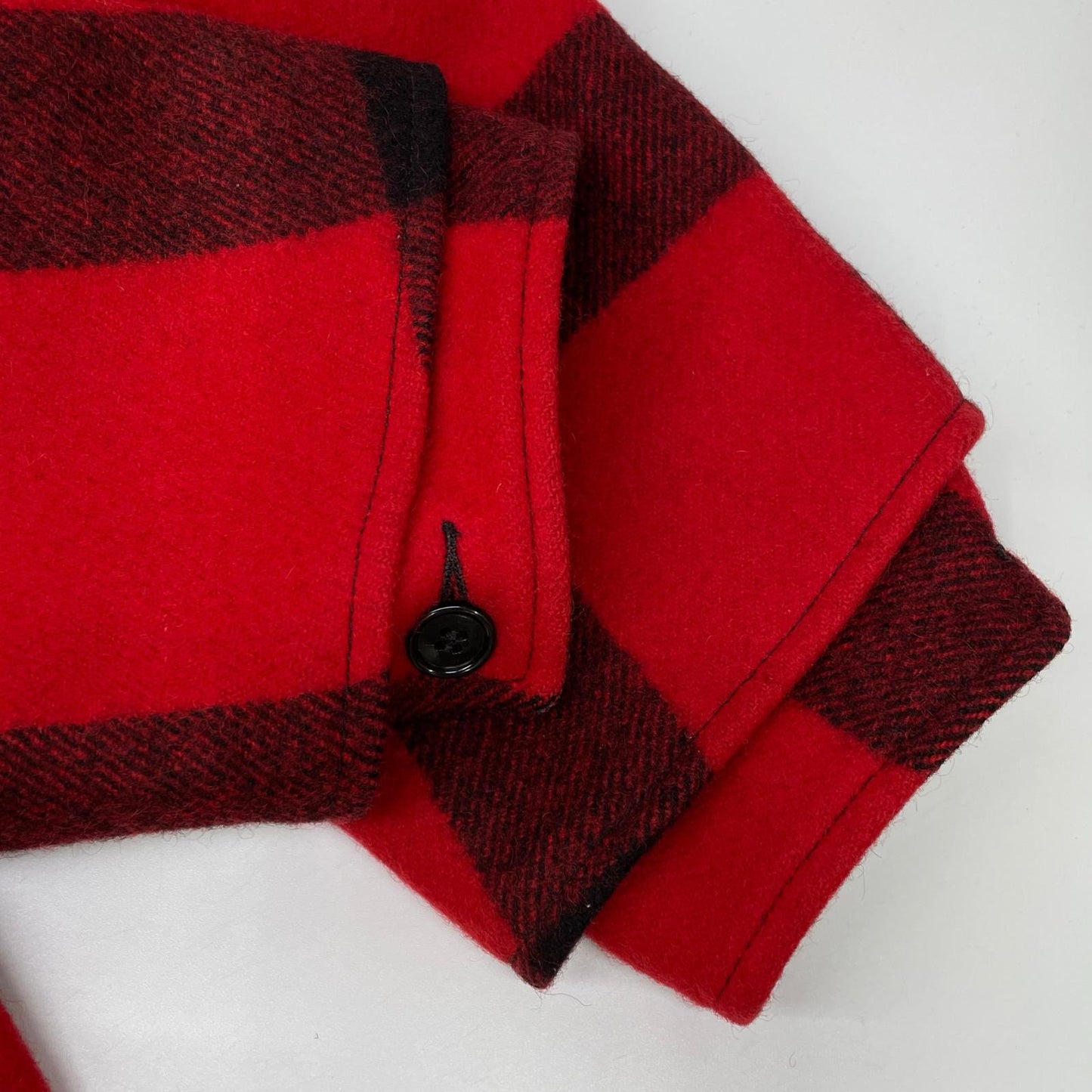 FILSON Red Black Check Double Cruiser Jacket Size 38