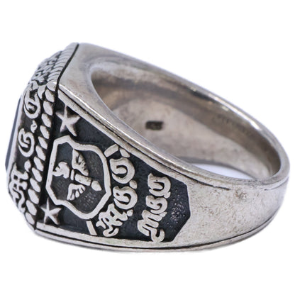 M.G.C. 925 Onyx College Ring ONE SIZE Size ONE SIZE