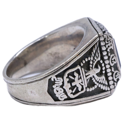M.G.C. 925 Onyx College Ring ONE SIZE Size ONE SIZE