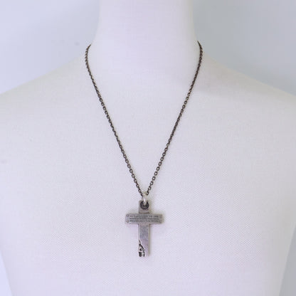 Dr.MONROE SV925 Message Cross Pendant Necklace Size ONE SIZE