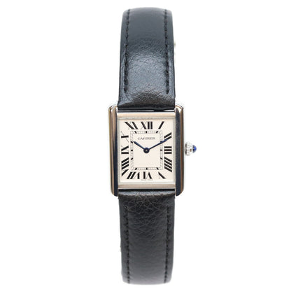 Cartier Tank Solo SM Quartz Silver Dial Stainless Watch