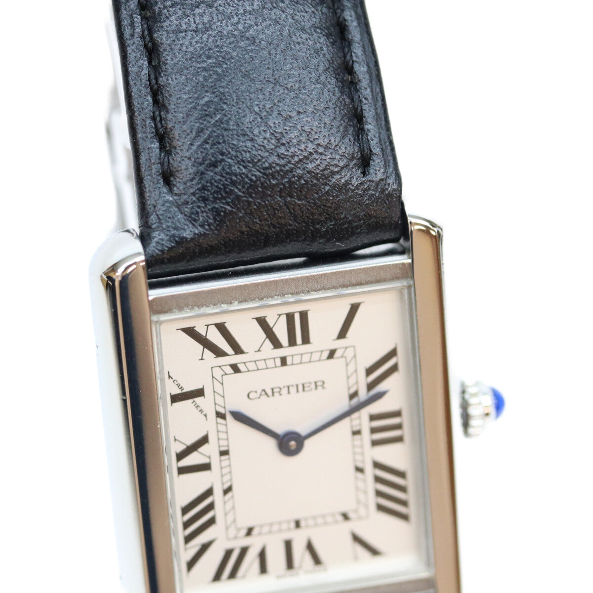 Cartier Tank Solo SM Quartz Silver Dial Stainless Watch