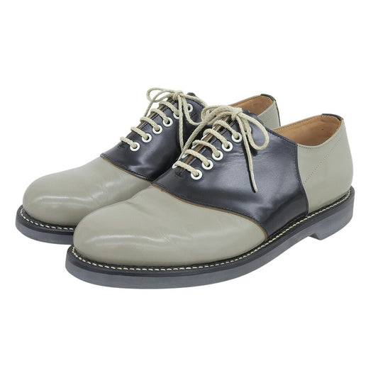 REGAL Leather Saddle Shoes Black/Grey Sneakers Size 25.5