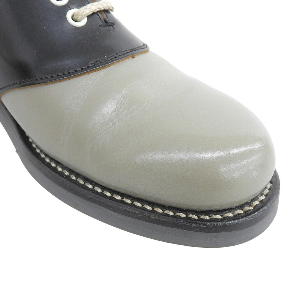 REGAL Leather Saddle Shoes Black/Grey Sneakers Size 25.5