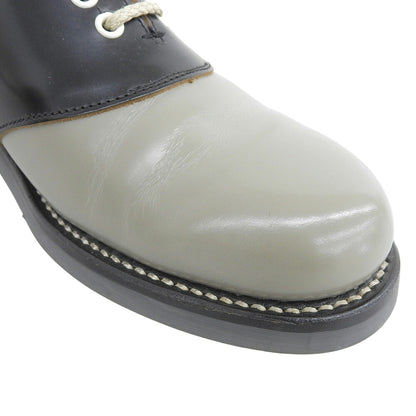 REGAL Leather Saddle Shoes Black/Grey Sneakers Size 25.5
