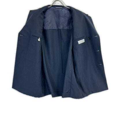 DIOR 113C278A5465 Navy Glen Check Brooch Blazer Size 52R