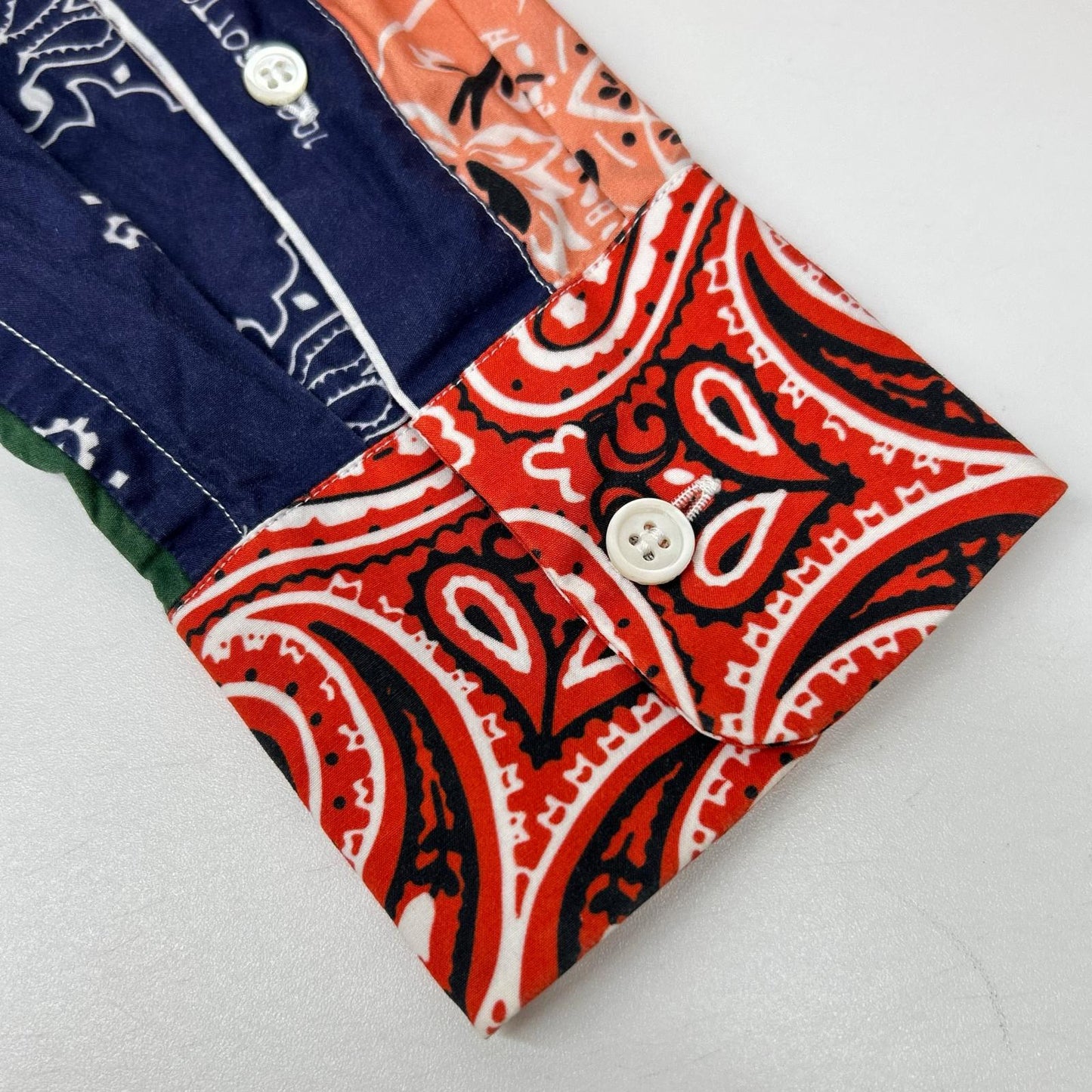 LOEWE 2019 Multi-Color Bandana Sleeve Stripe Shirt Size 37