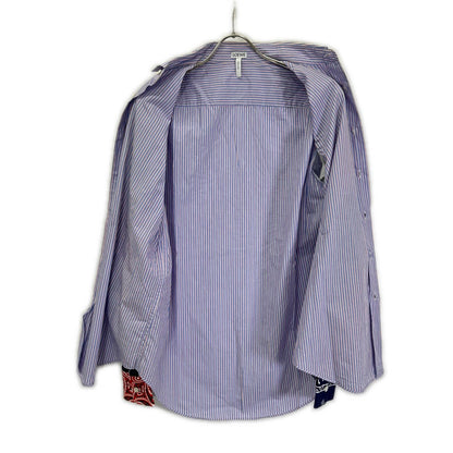 LOEWE 2019 Multi-Color Bandana Sleeve Stripe Shirt Size 37