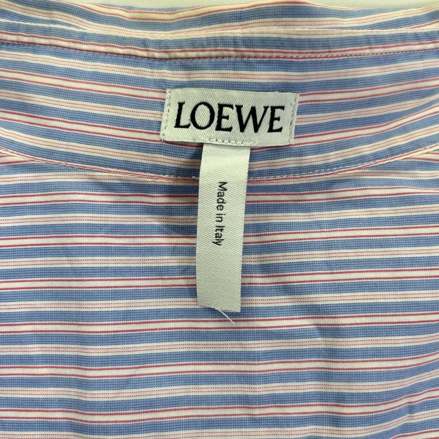 LOEWE 2019 Multi-Color Bandana Sleeve Stripe Shirt Size 37