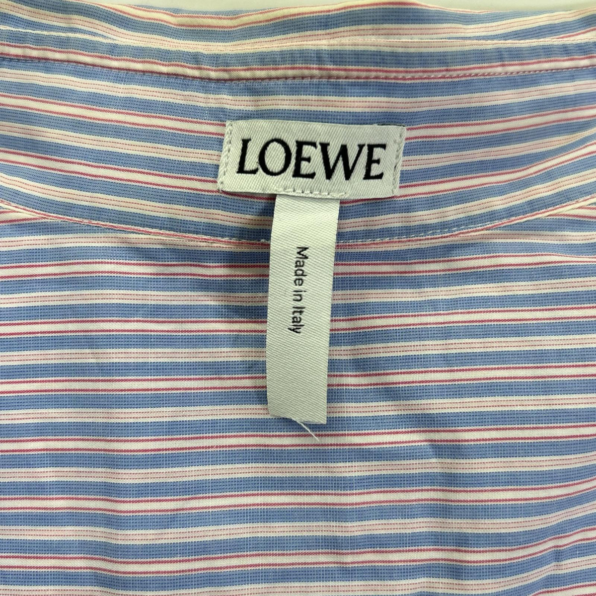 LOEWE 2019 Multi-Color Bandana Sleeve Stripe Shirt Size 37