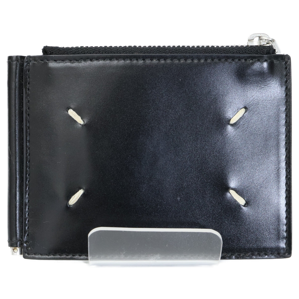 Maison Margiela S35UI0447 Money Clip Bi-fold Wallet Black