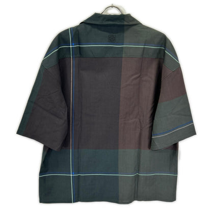 LOEWE Wool Anagram Check Shirt Multi Size 37