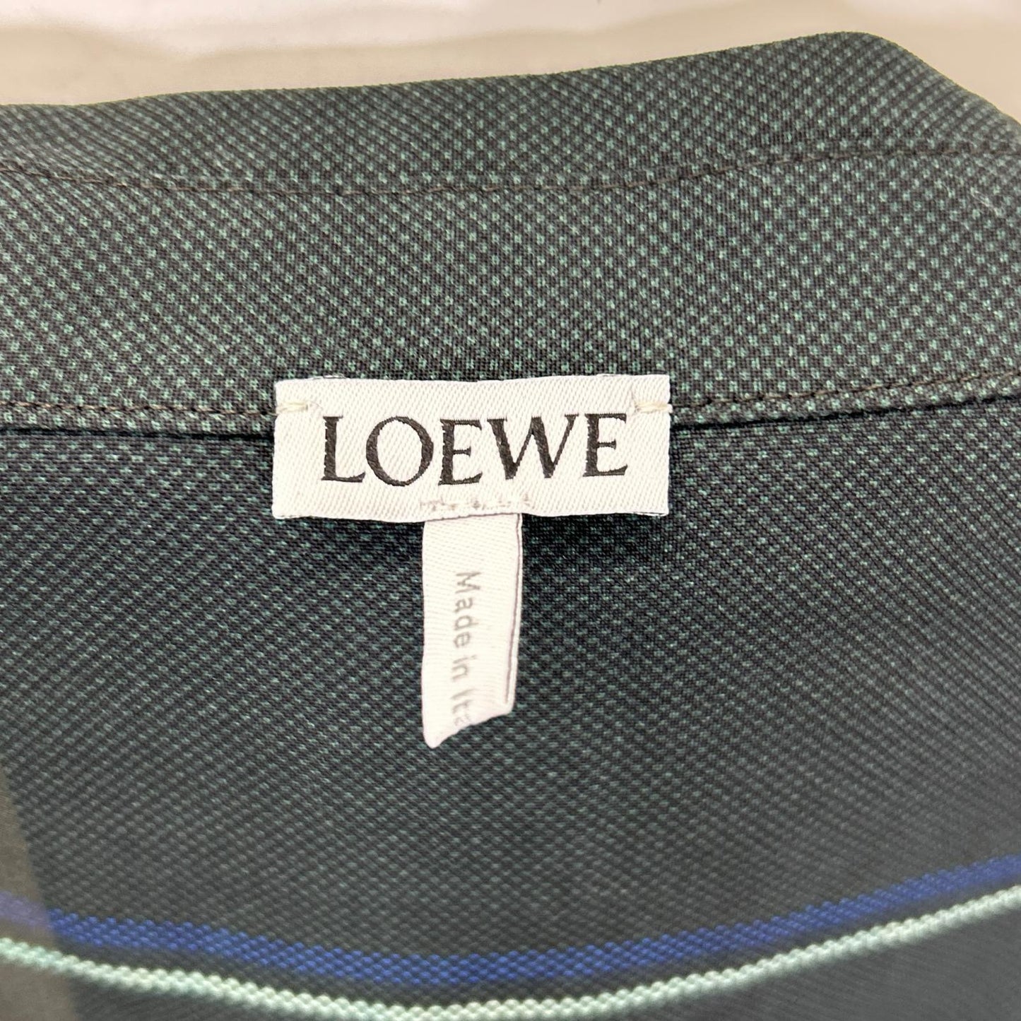 LOEWE Wool Anagram Check Shirt Multi Size 37