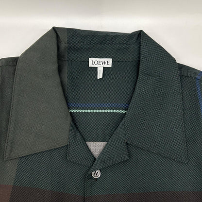 LOEWE Wool Anagram Check Shirt Multi Size 37