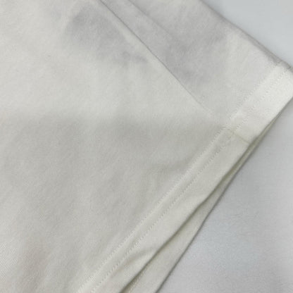 JIL SANDER J47GC0153 White Leather Patch Logo T-Shirt Size S