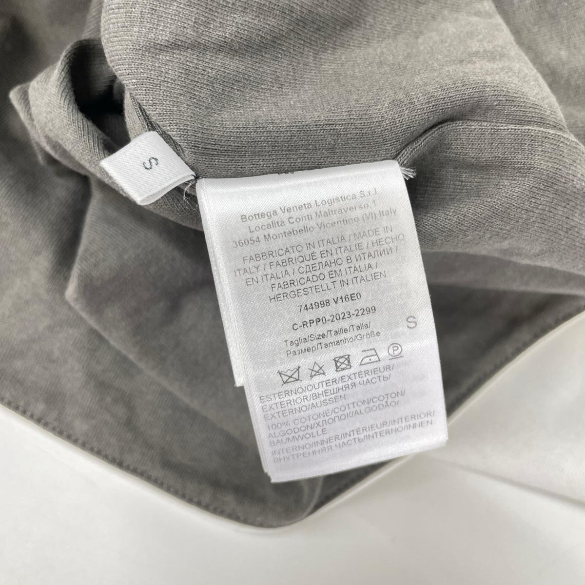 BOTTEGA VENETA Relaxed Fit Double Layer T-Shirt White Size S