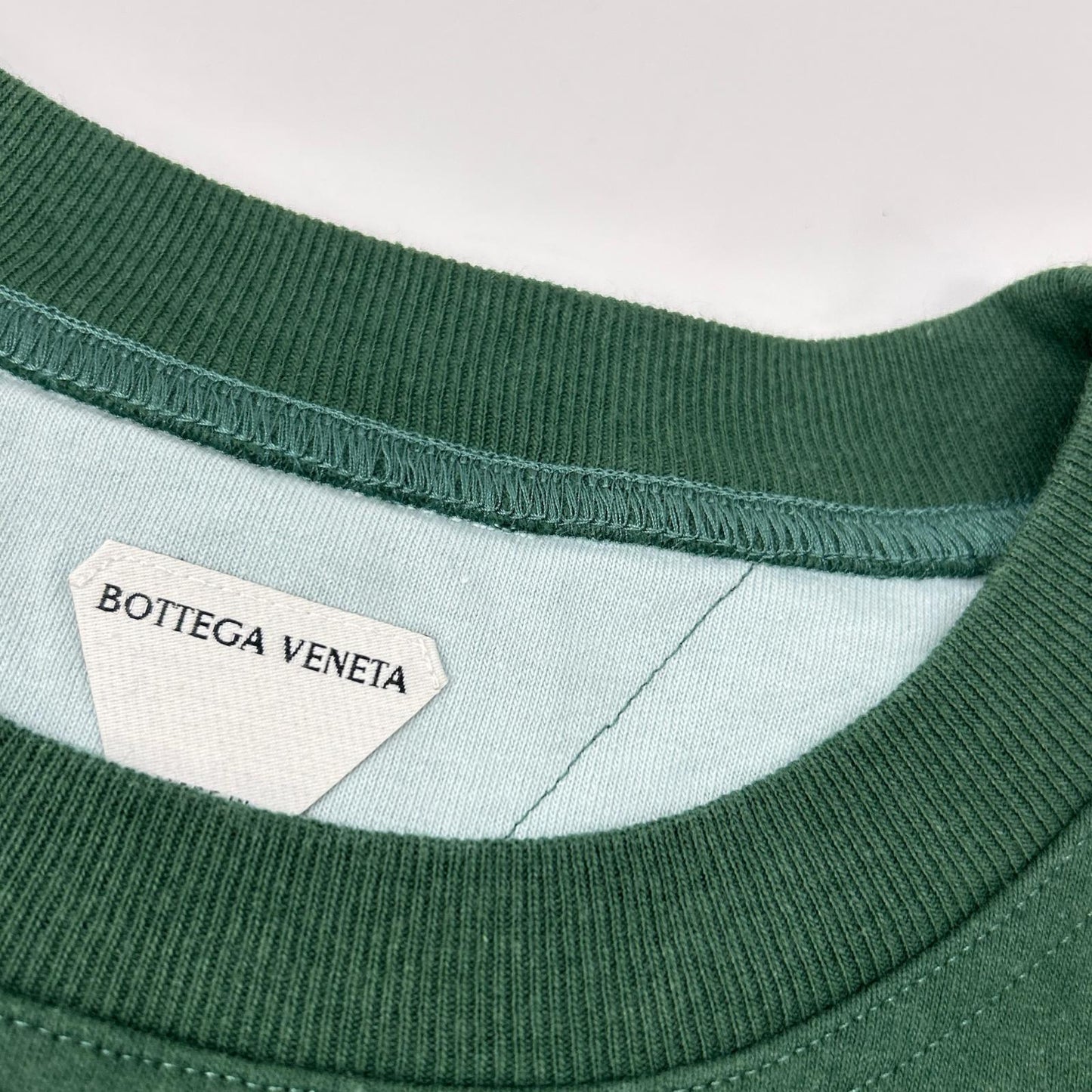 BOTTEGA VENETA 744998 Relaxed Fit Double Tee Green Size S